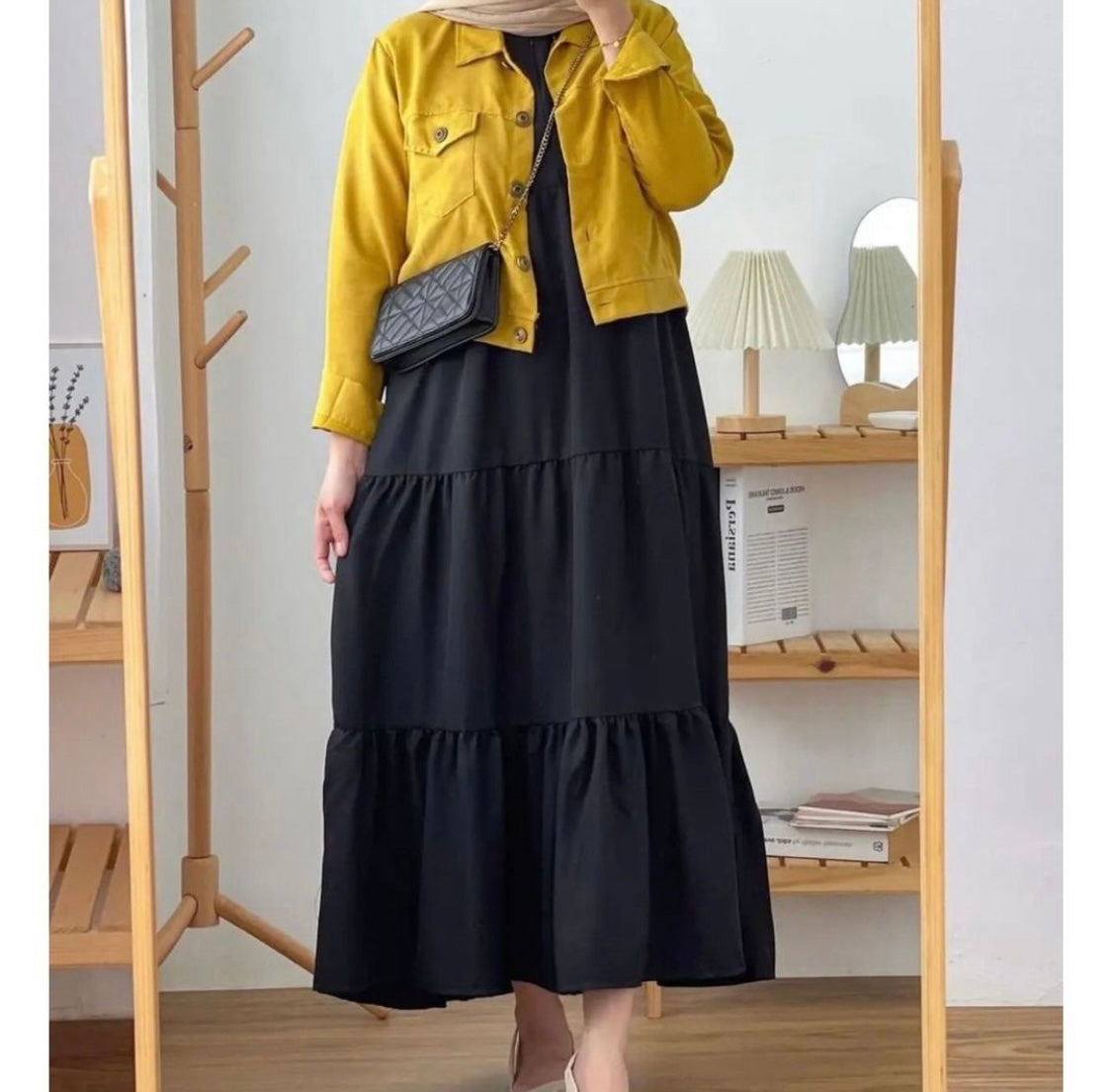 Frock+Jacket Duo- black/mustard