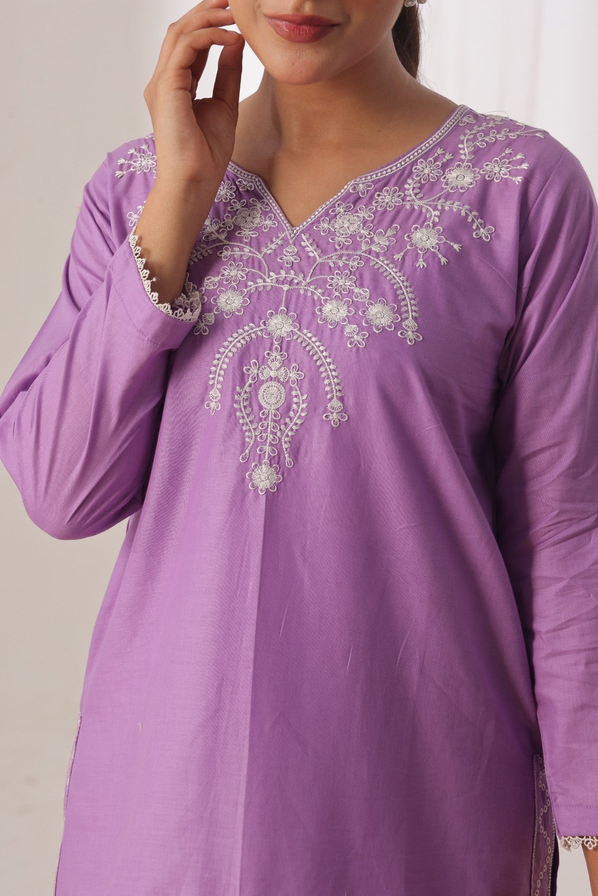 TWIN- 2PC COTTON COORD SET- Lilac
