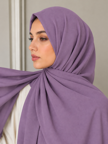 Instant Hijab- Hijab  Attached cap- Lilac