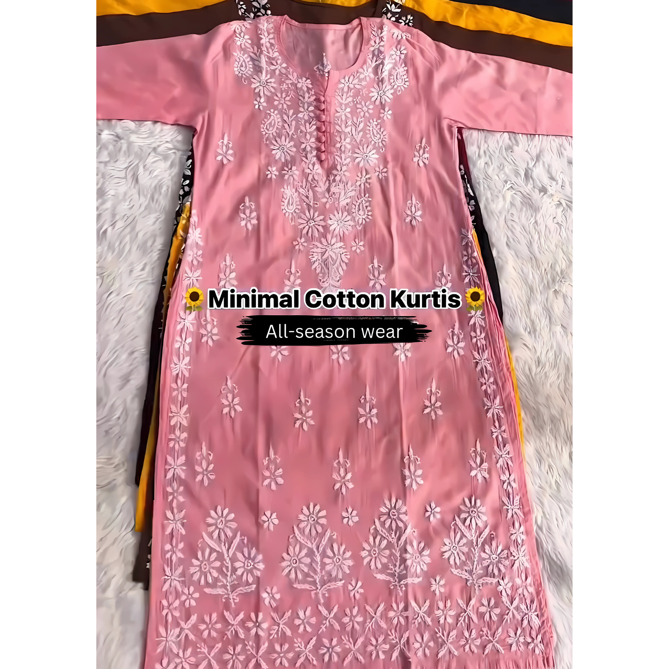 All Season Long Embroidered Kurti