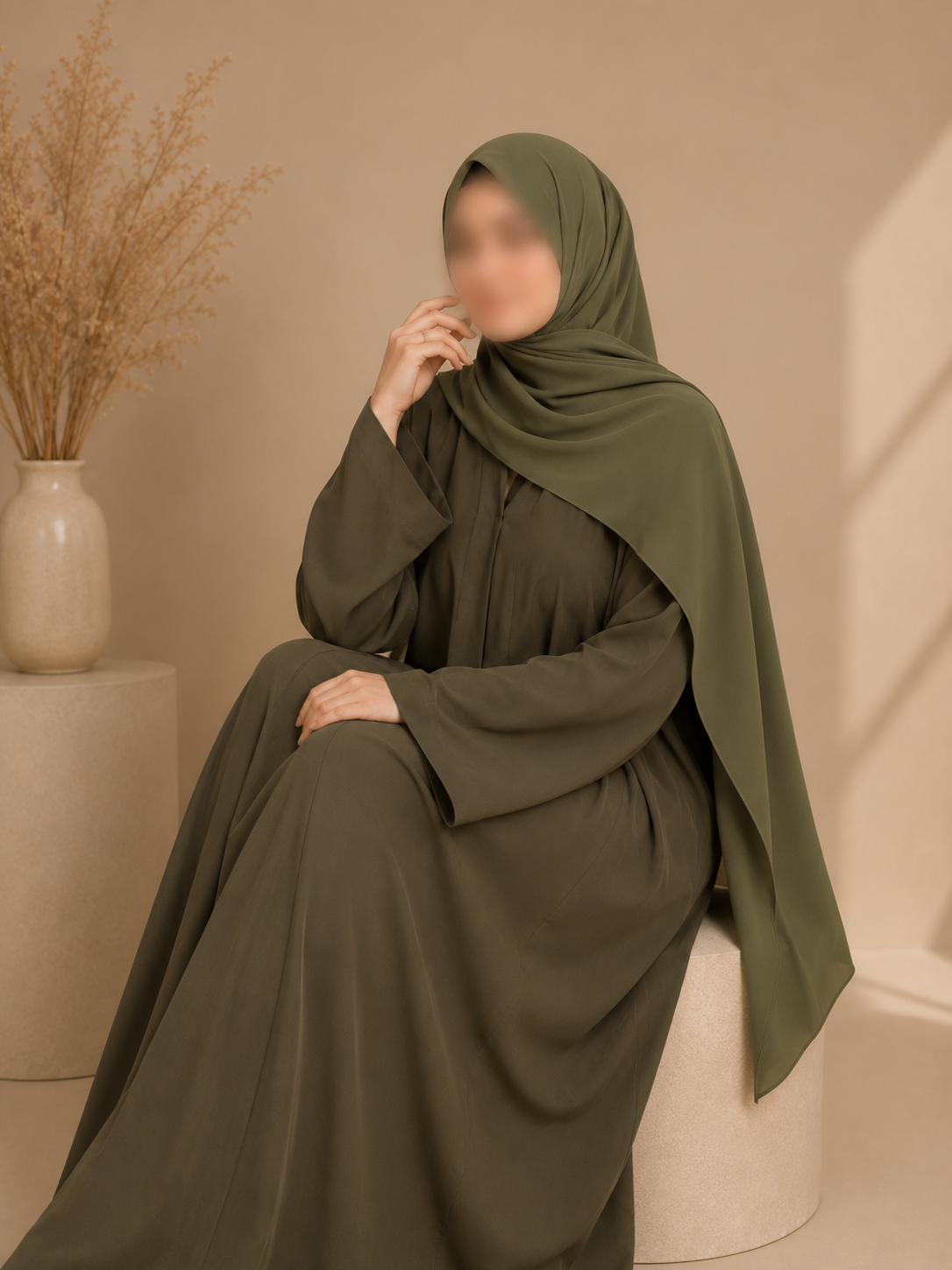 Everyday Front Open Abaya - Dusk