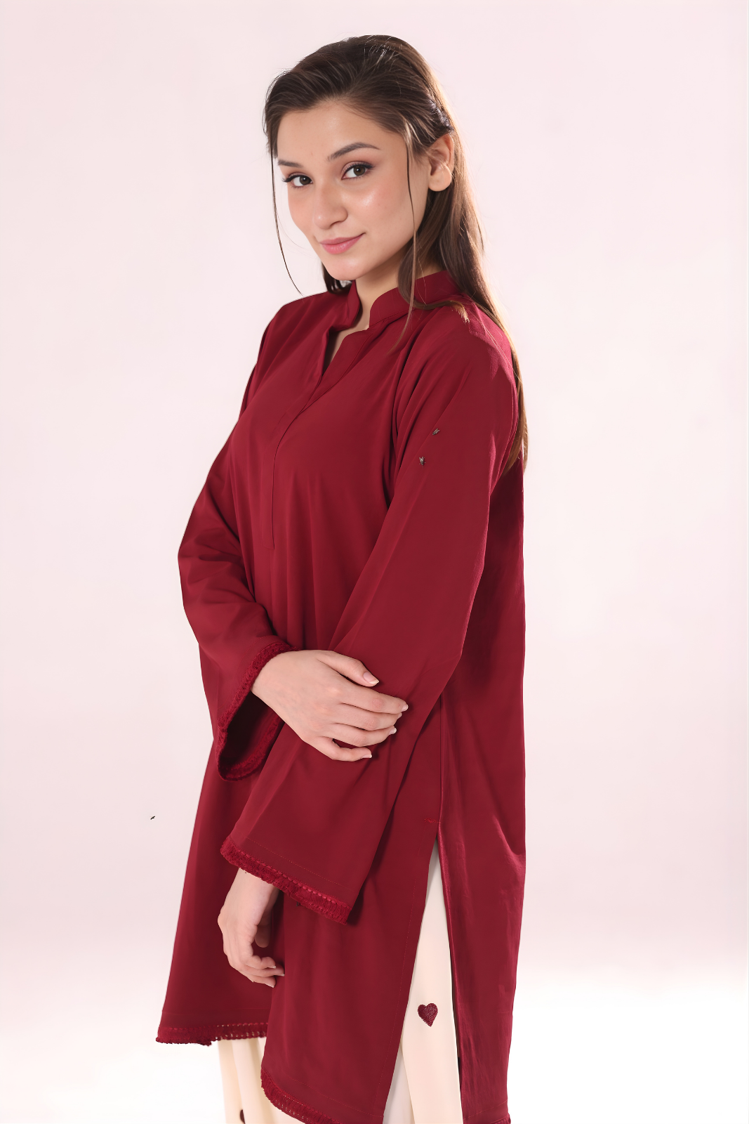 Heart Co ord Set- Red