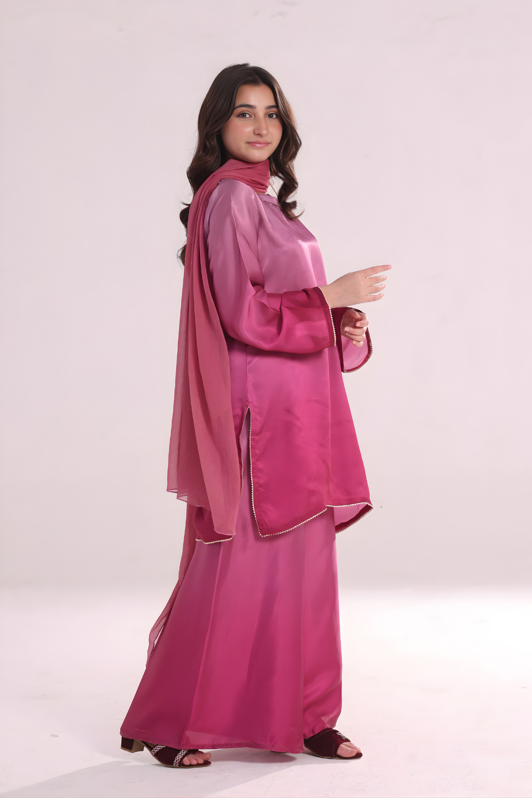 Ombre Co ord Set- Pink