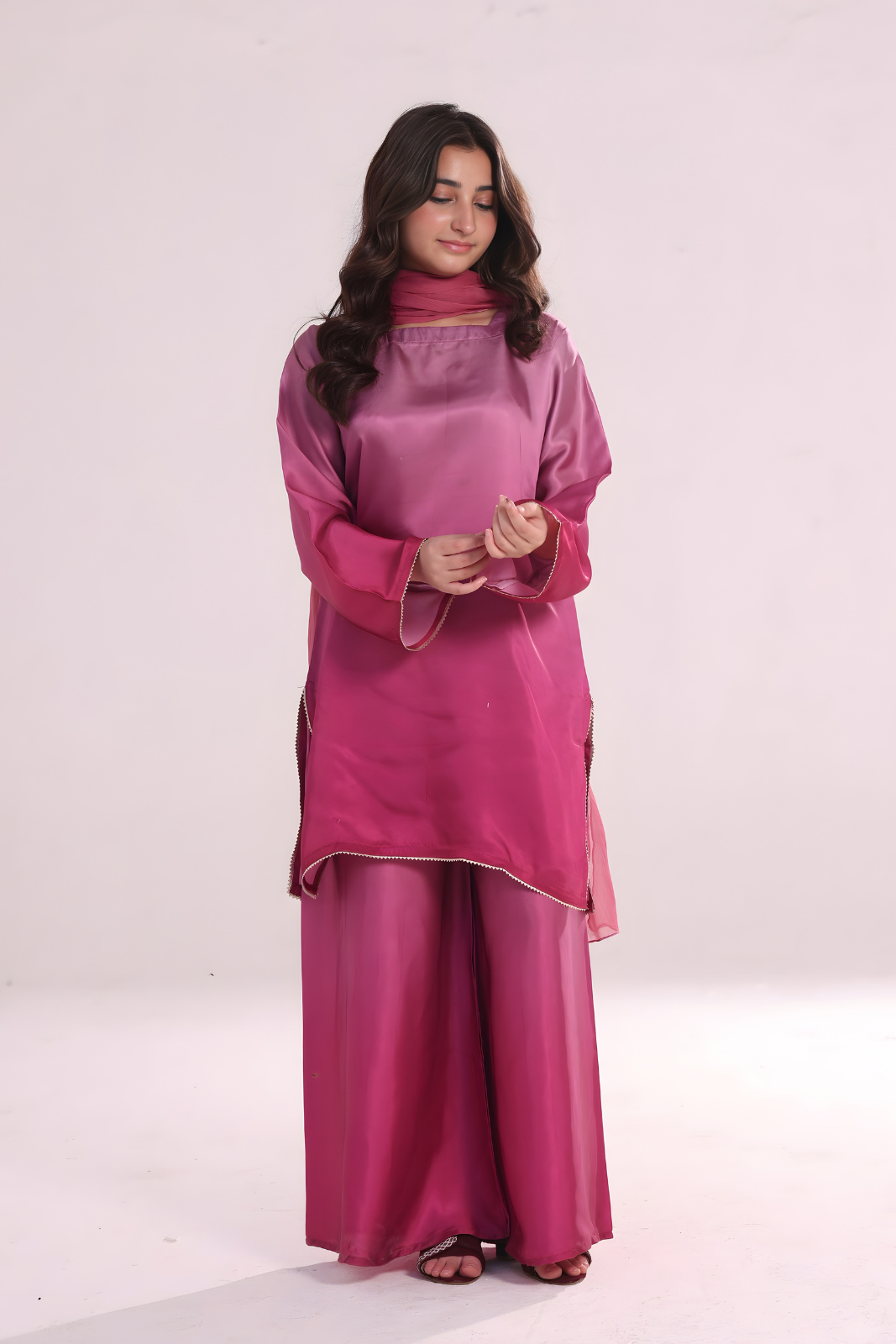 Ombre Co ord Set- Pink