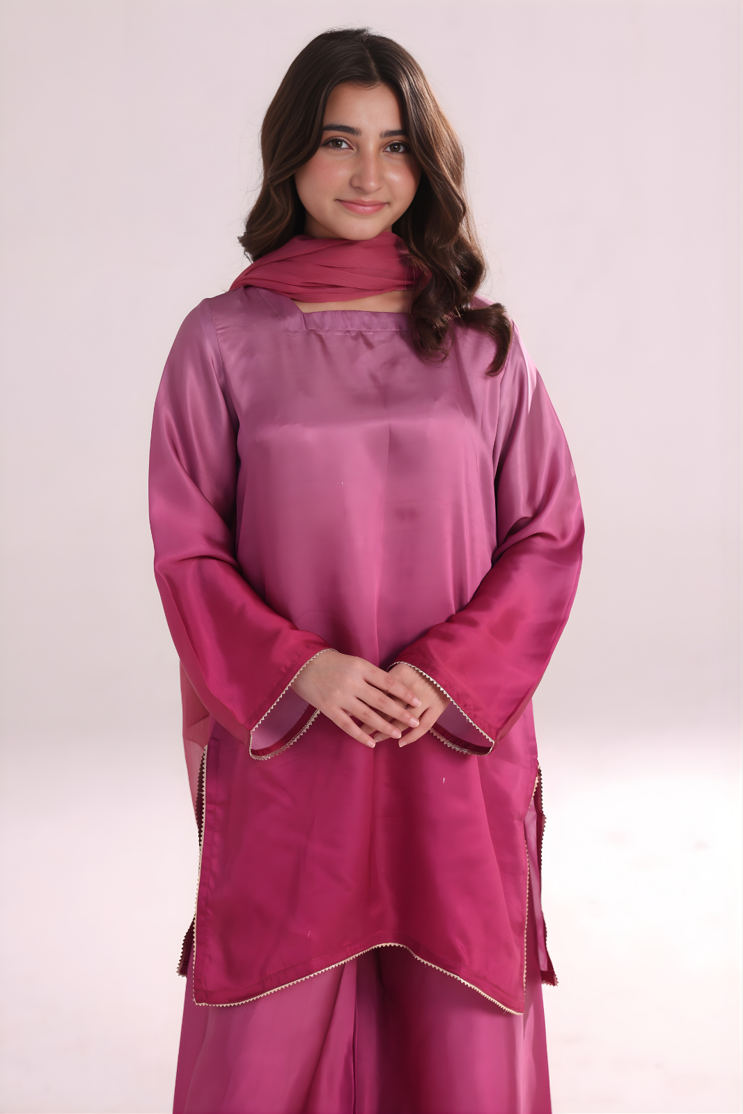 Ombre Co ord Set- Pink