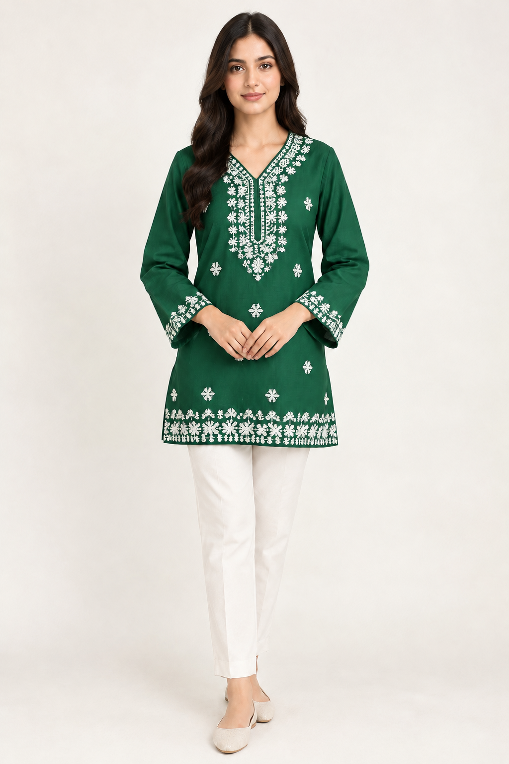 All Season Chickenkari Kurti