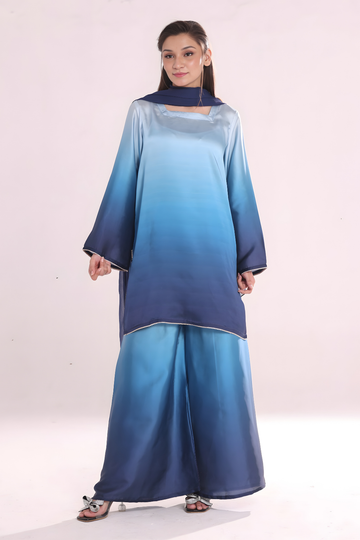 Ombre Co ord Set- Blue
