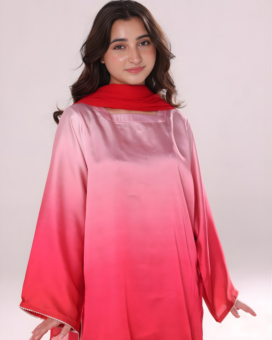 Ombre Co ord Set- Coral