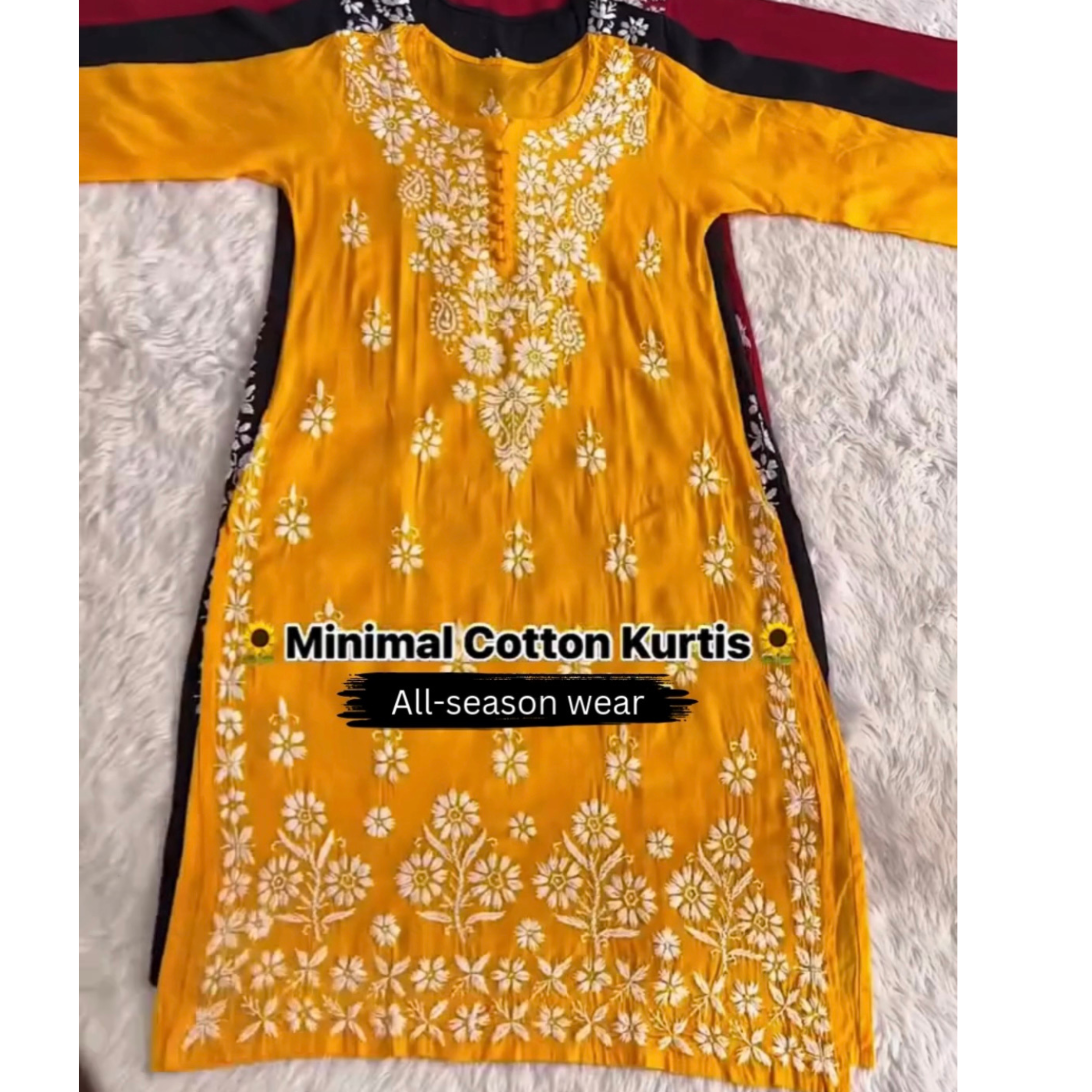 All Season Long Embroidered Kurti