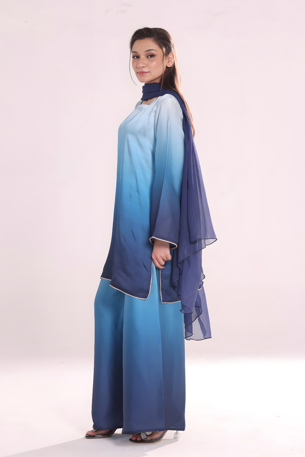 Ombre Co ord Set- Blue