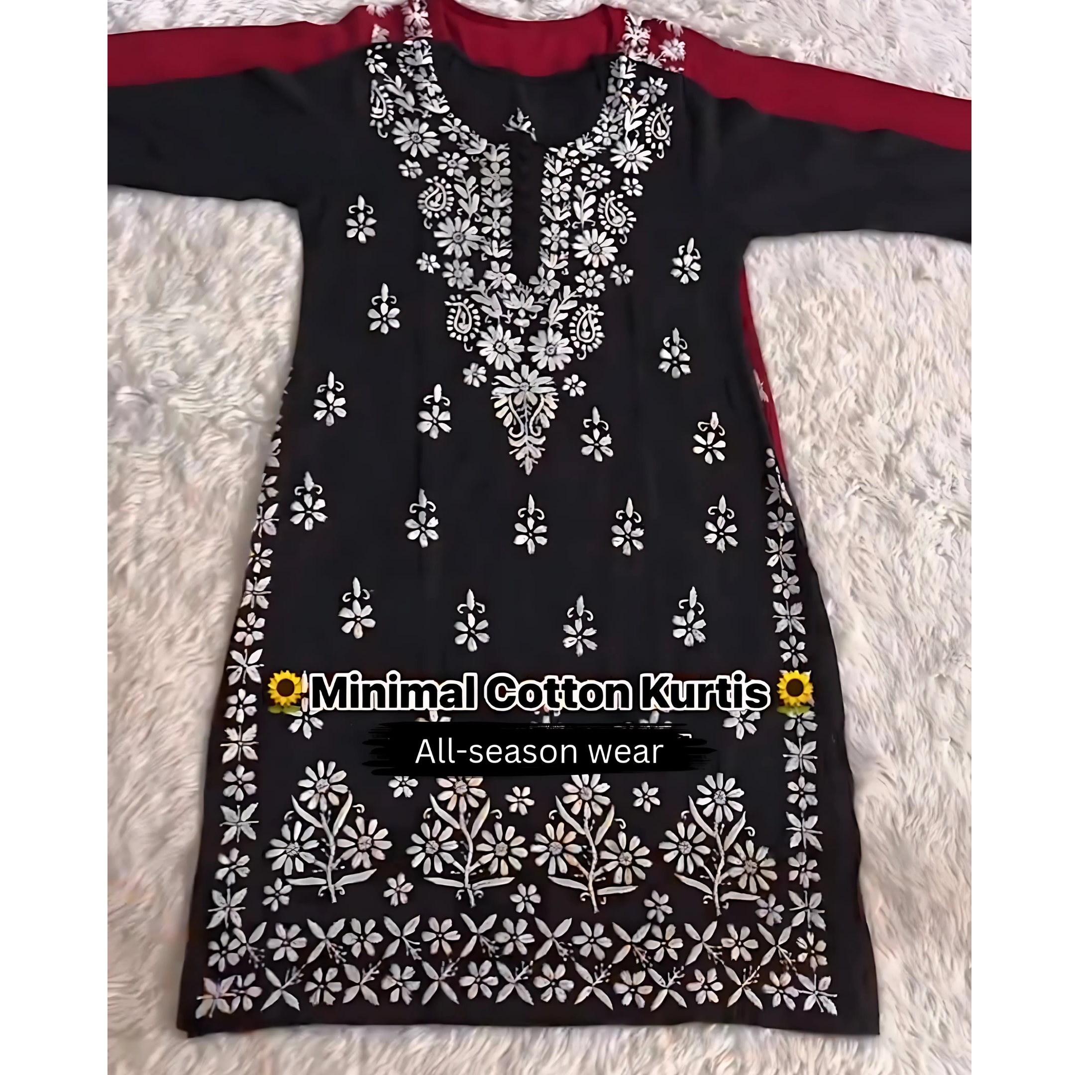 All Season Long Embroidered Kurti