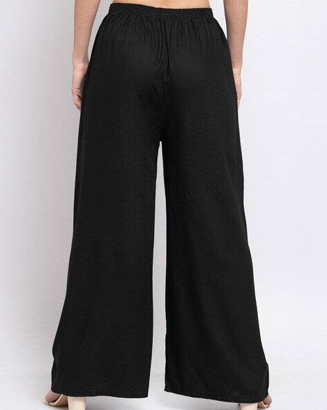 Plazzo Trousers For Women In Cotton