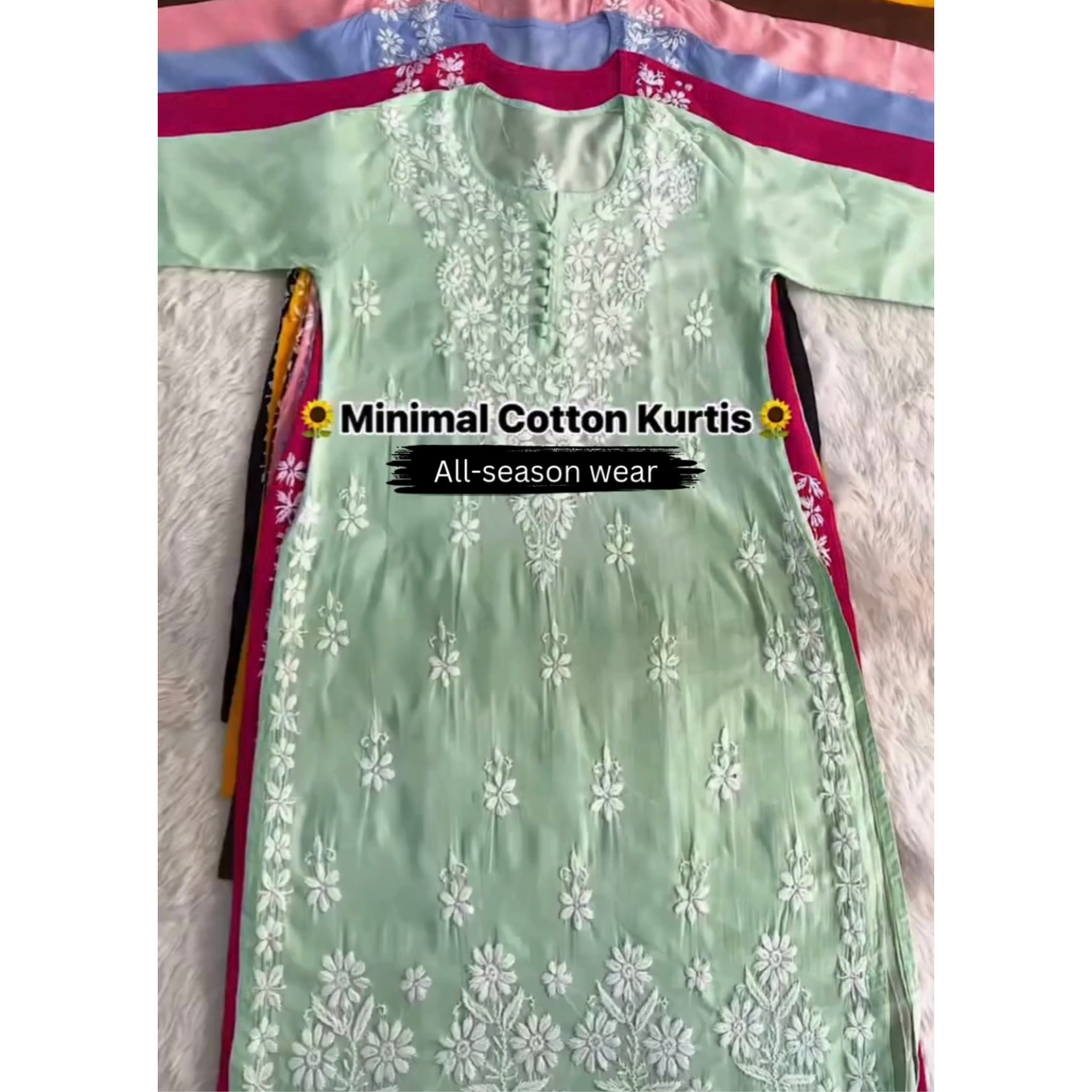 All Season Long Embroidered Kurti