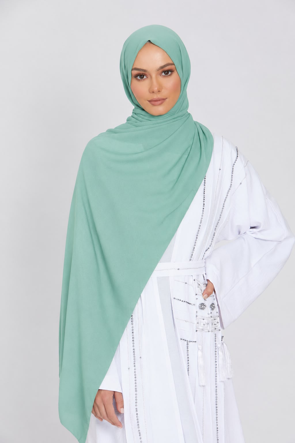 Essential Chiffon Hijab - Light Sage