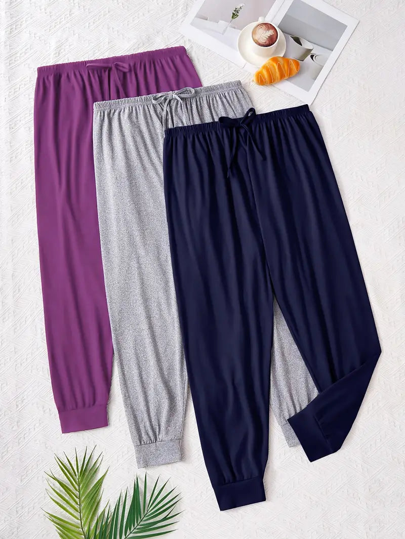 Pack of 3 Jogger Trousers for Summers