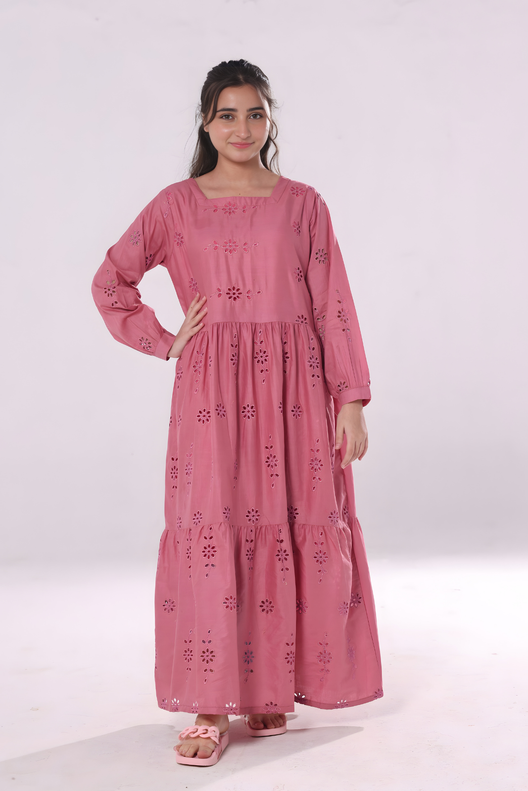Cotton Maxi- Rose