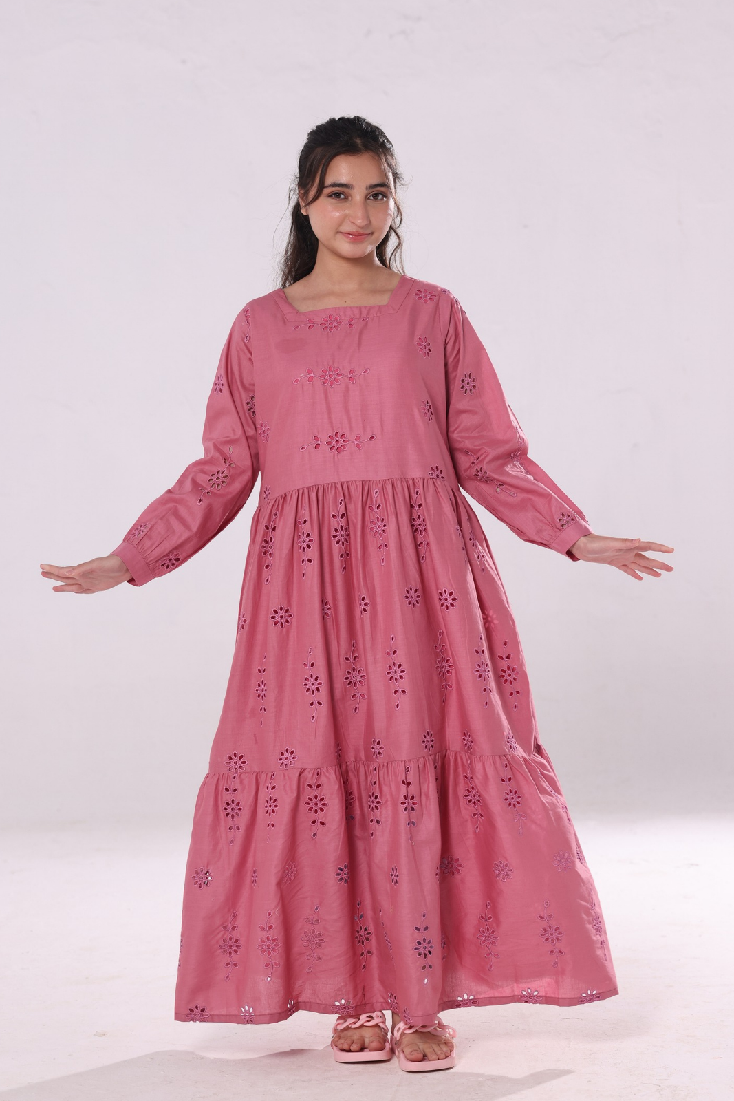 Cotton Maxi- Rose