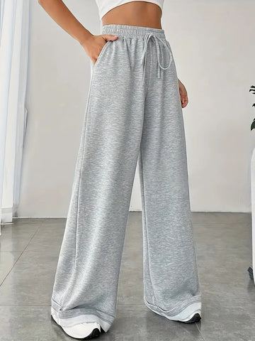Wide leg loose Fit Trouser - Gray