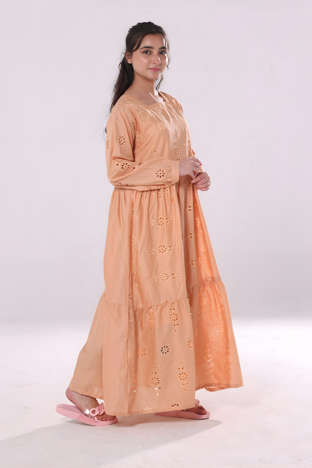 Cotton maxi- Peach