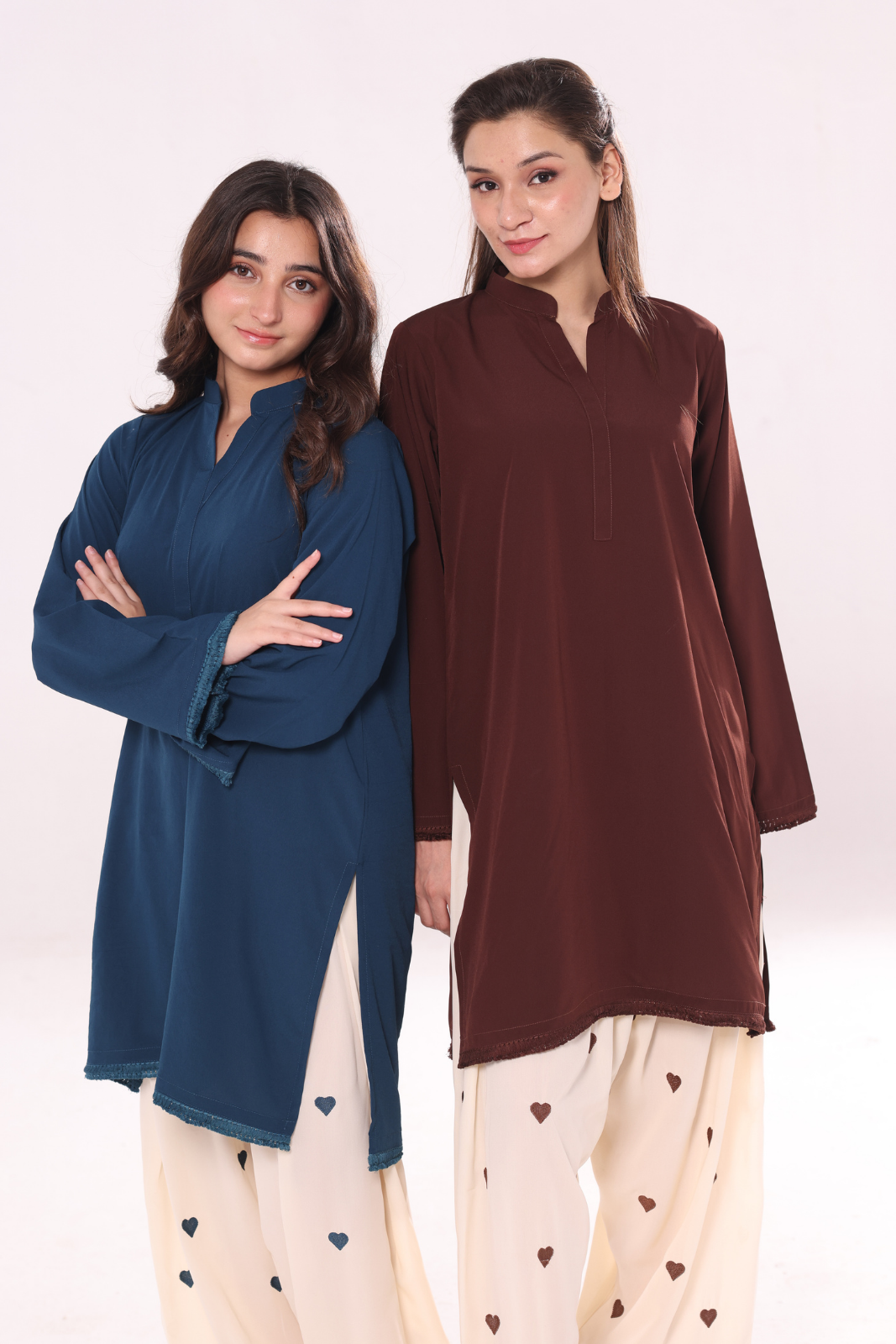 Heart Co ord Set- Blue