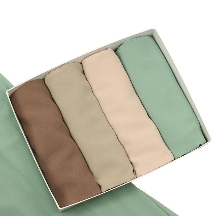 Georgett Hijabs - Pack of 4 (Click to pick colors)