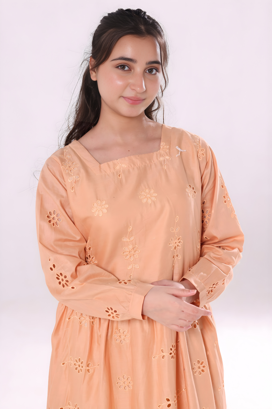 Cotton maxi- Peach