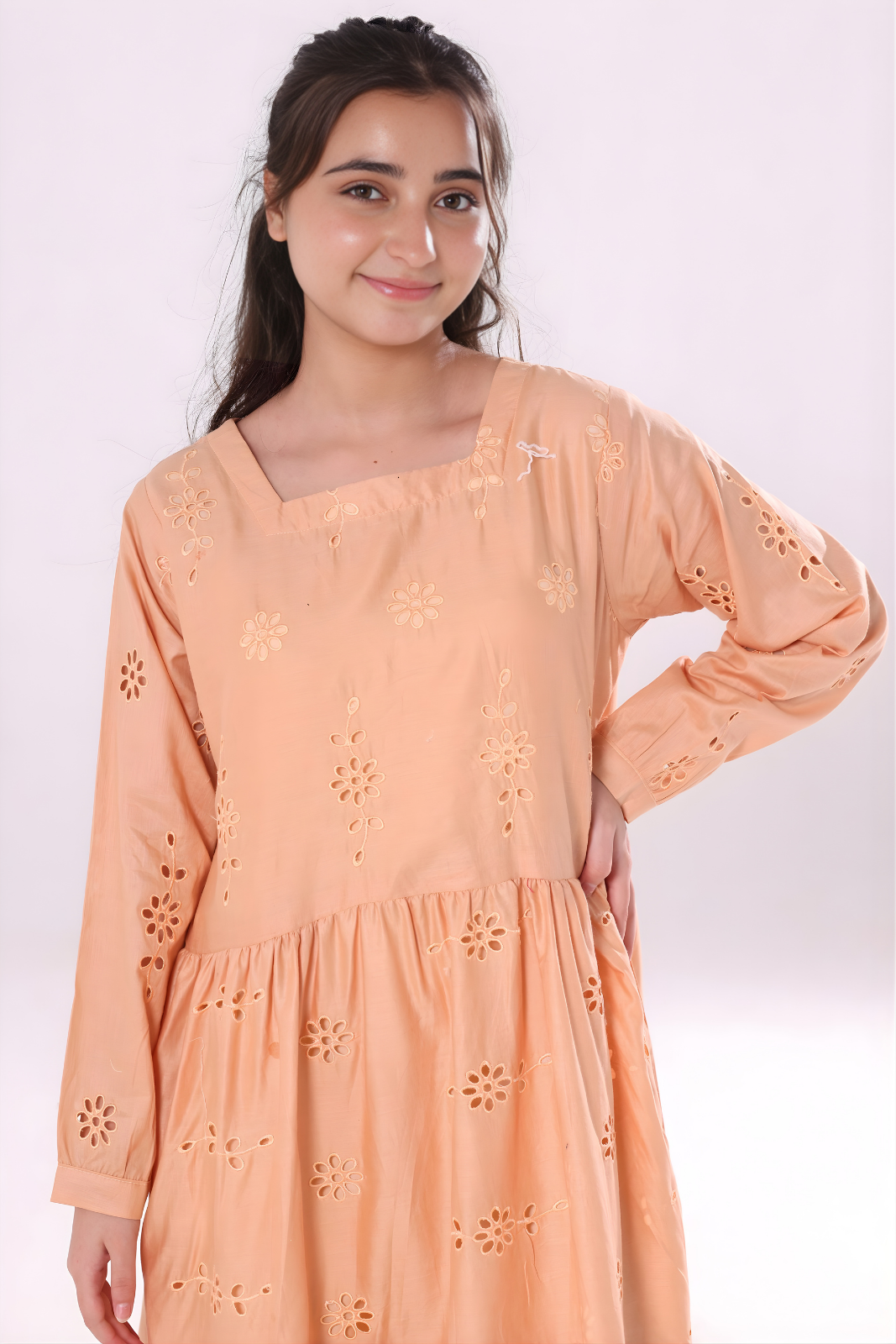Cotton maxi- Peach
