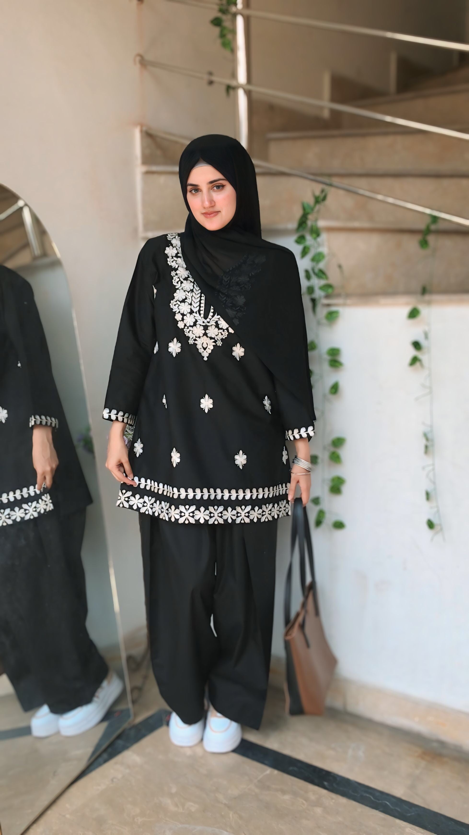 Embroidered Kurti  Shalwar Set