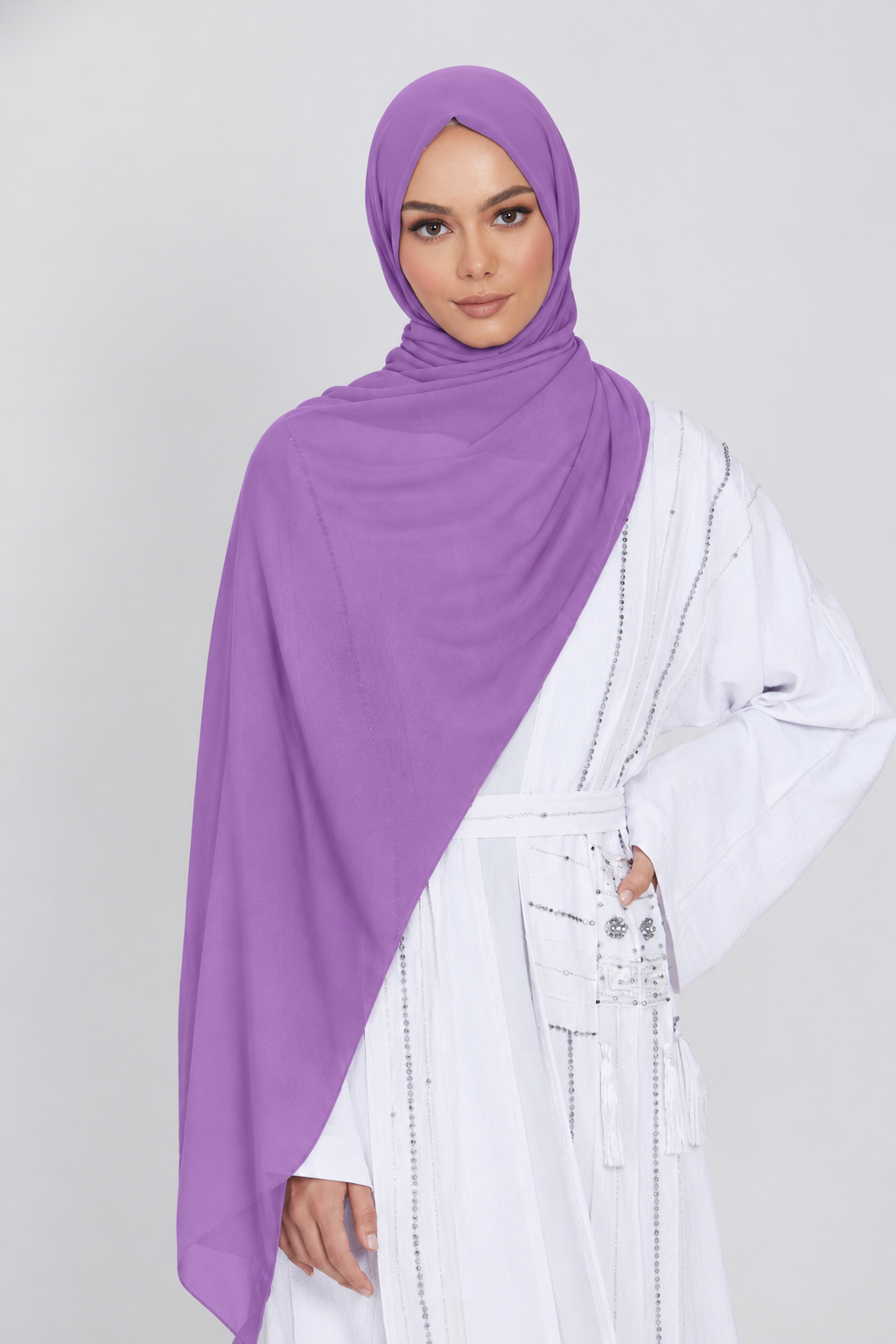 Essential Chiffon Hijab -Light purple