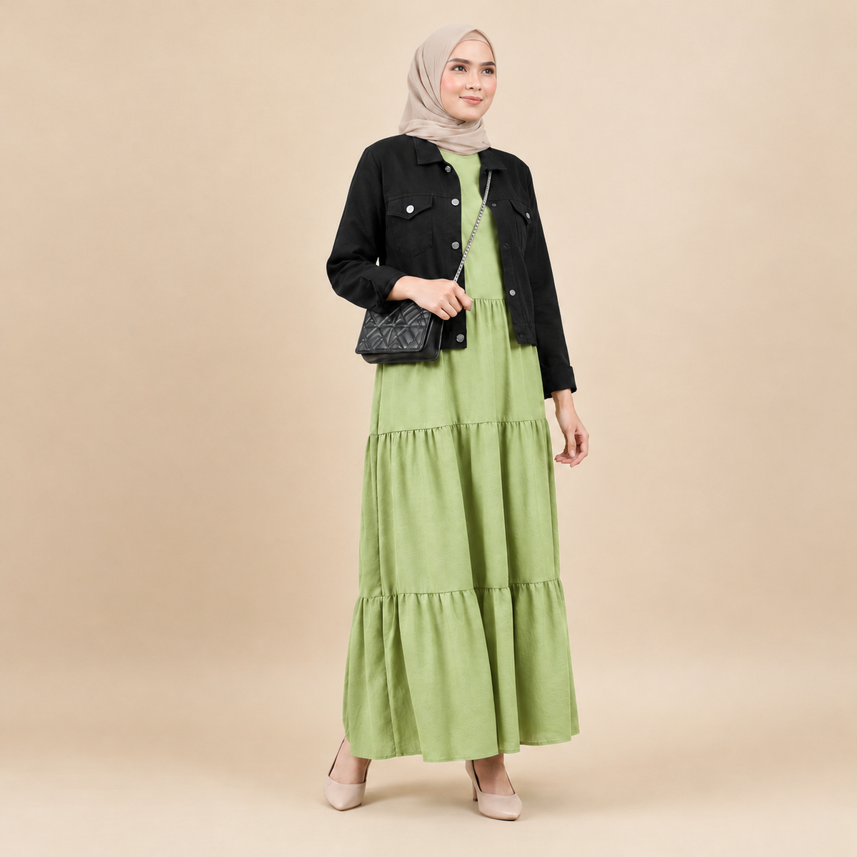 Frock+Jacket  Duo- green/black