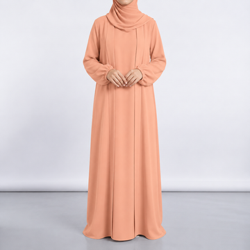Aira - Kimono Abaya with attached inner - Soft Rose