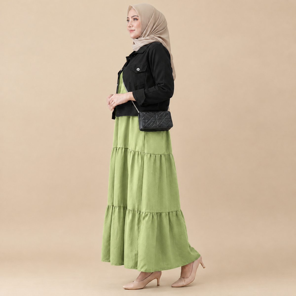 Frock+Jacket  Duo- green/black