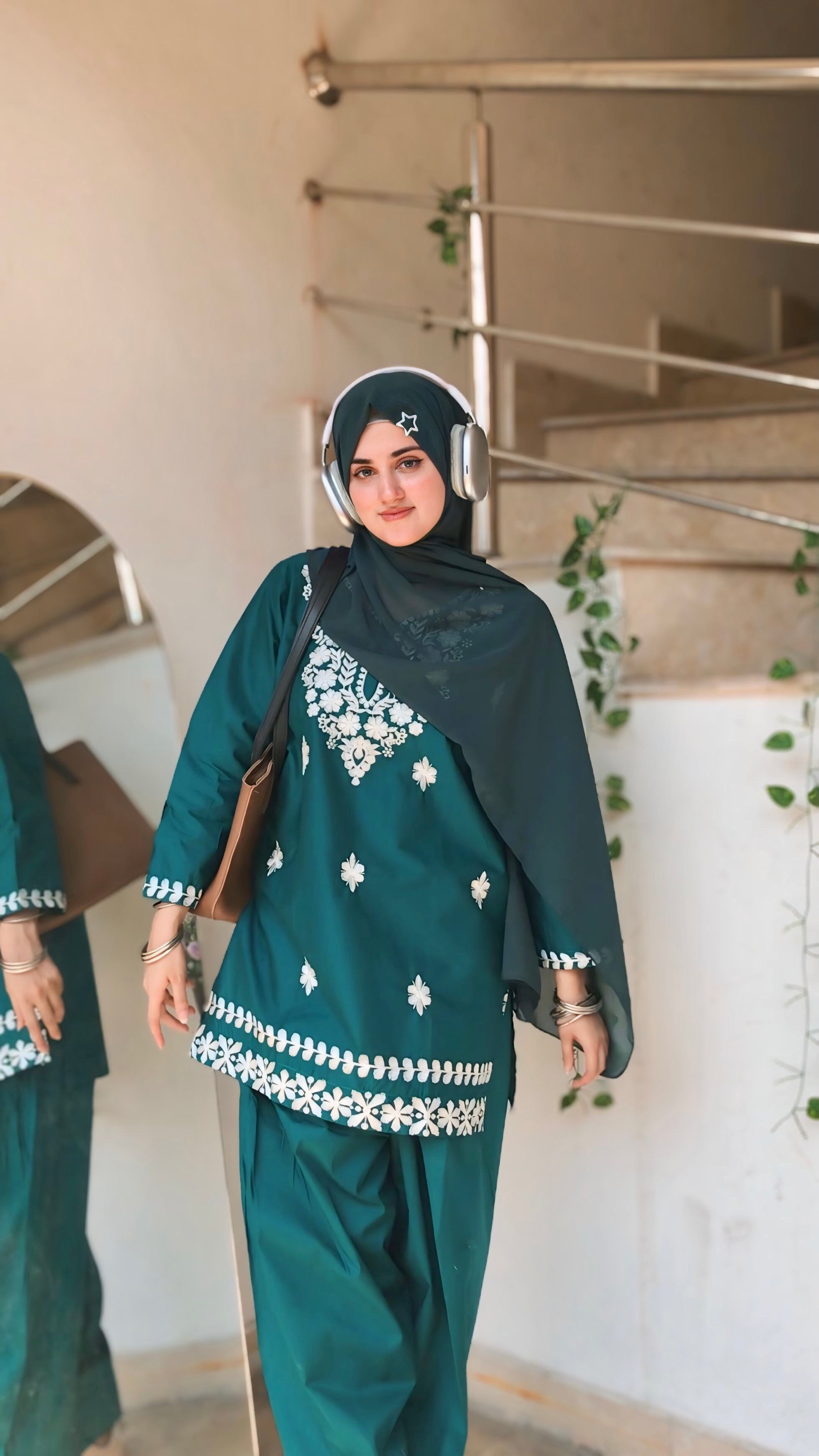 Embroidered Kurti  Shalwar Set