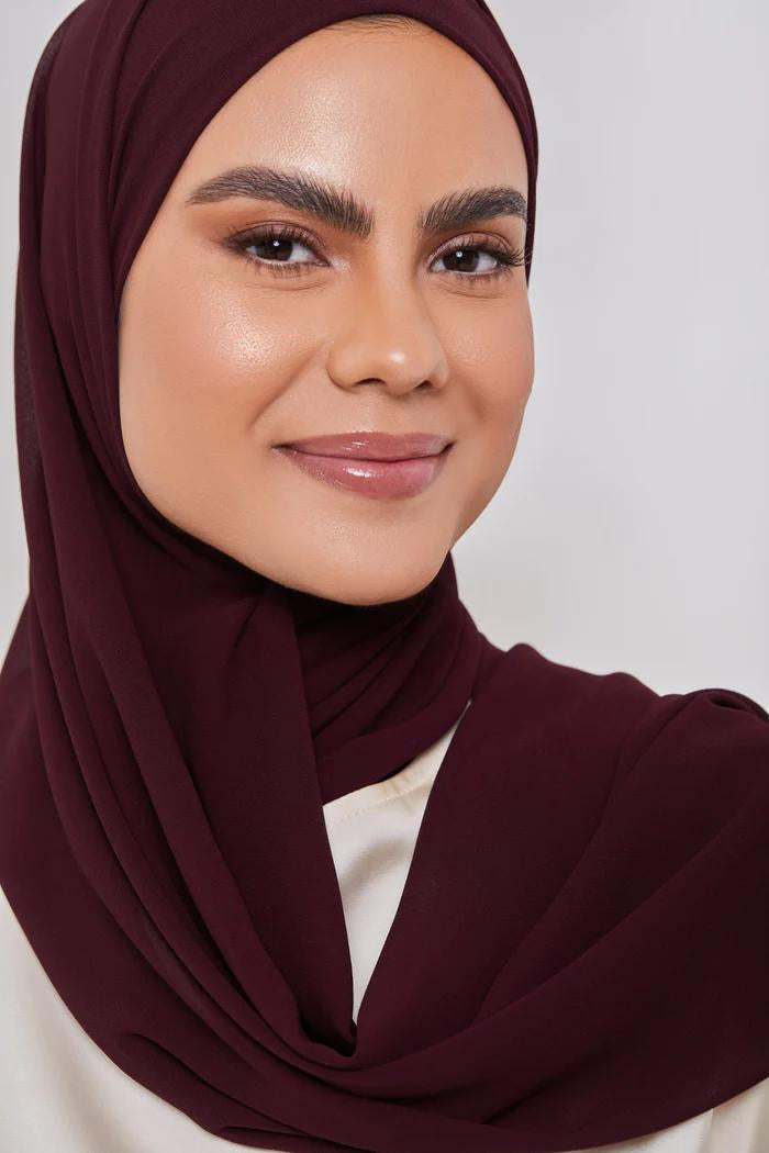 Essential Chiffon Hijab - Aubergine