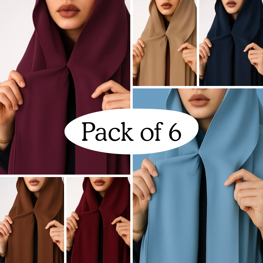 Magnet Hijabs- Pack of 6 (click to pick colours)