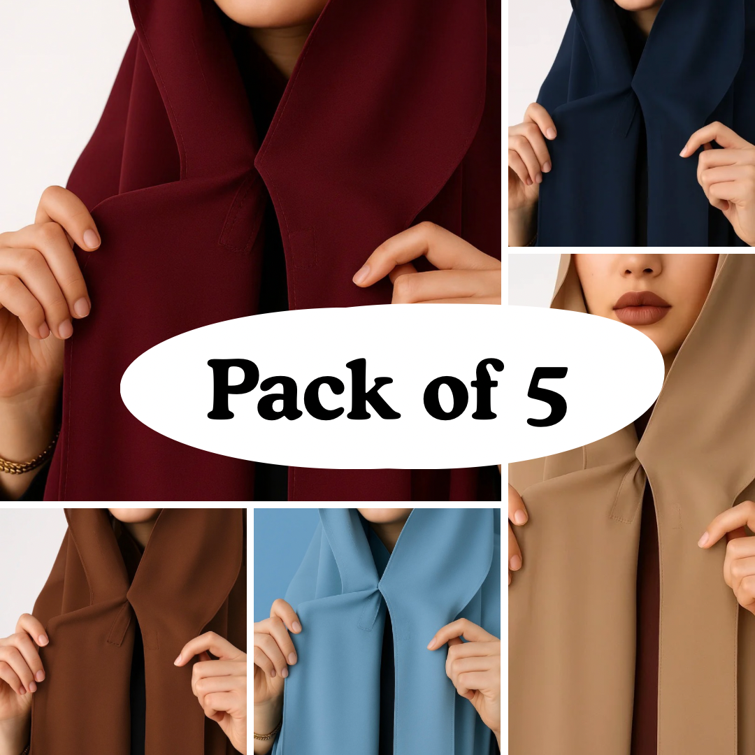 Magnet Hijabs- Pack of 5 (click to pick colours)