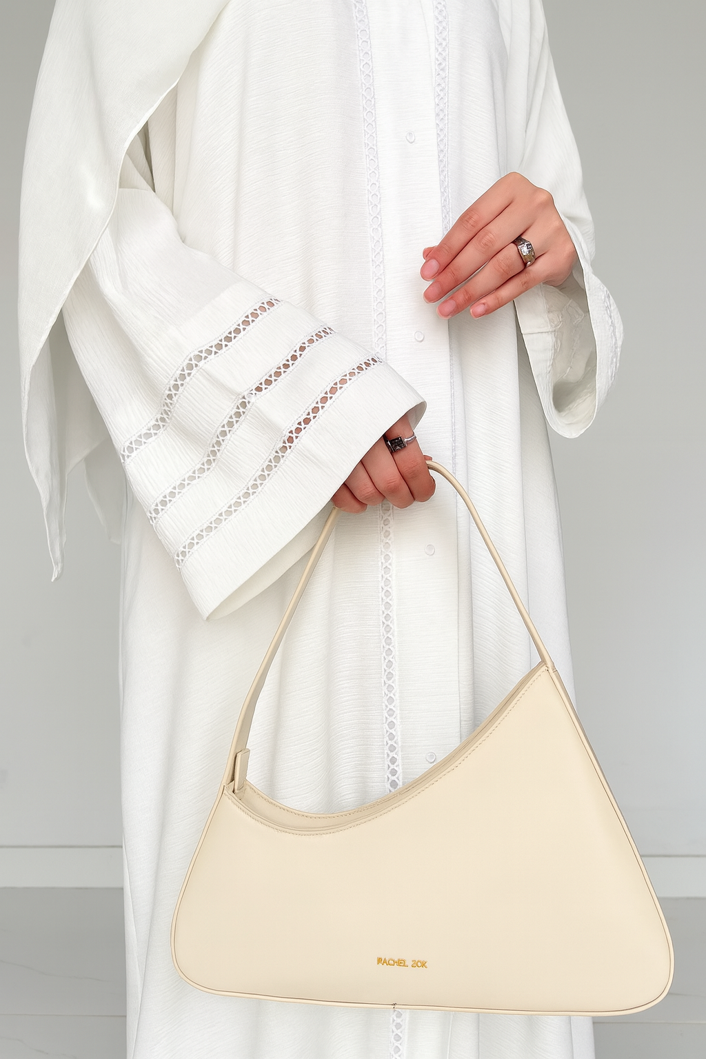 Noir- Elegant Abaya- WHITE