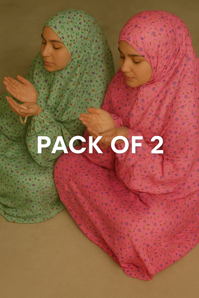 Pack of 2 Namaz Chadars  (Click to select colors)