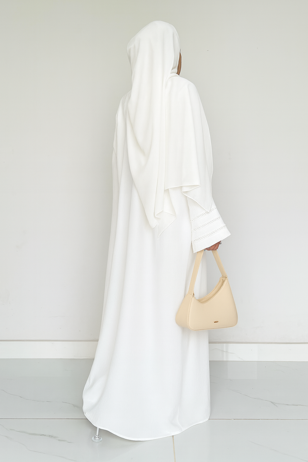 Noir- Elegant Abaya- WHITE