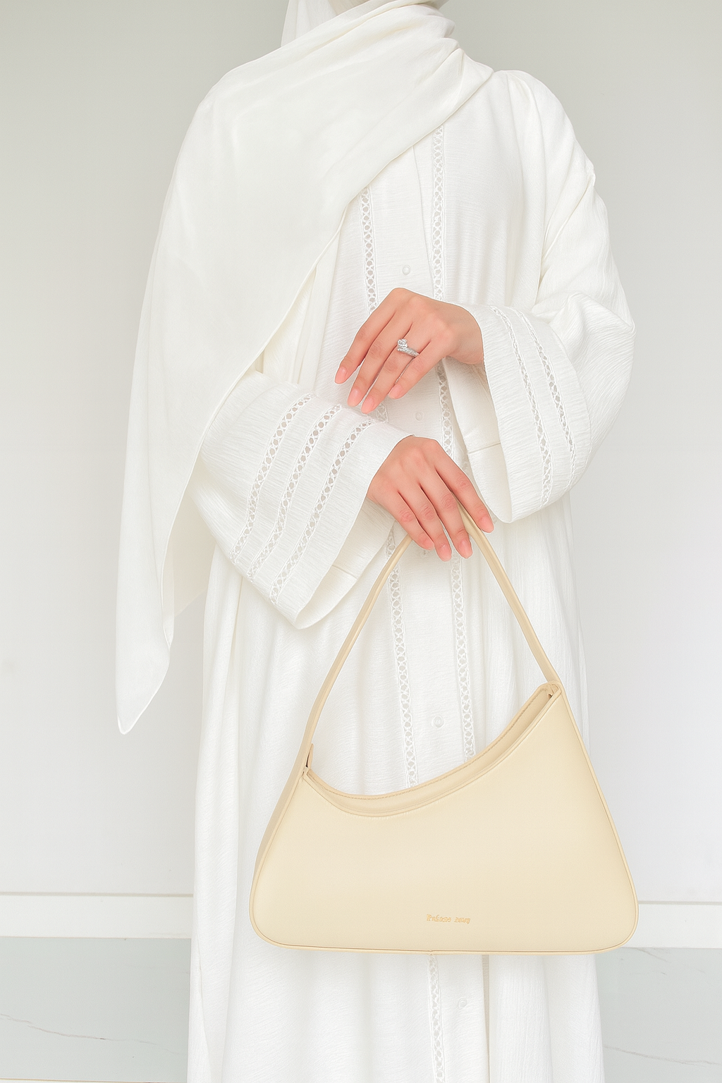 Noir- Elegant Abaya- WHITE
