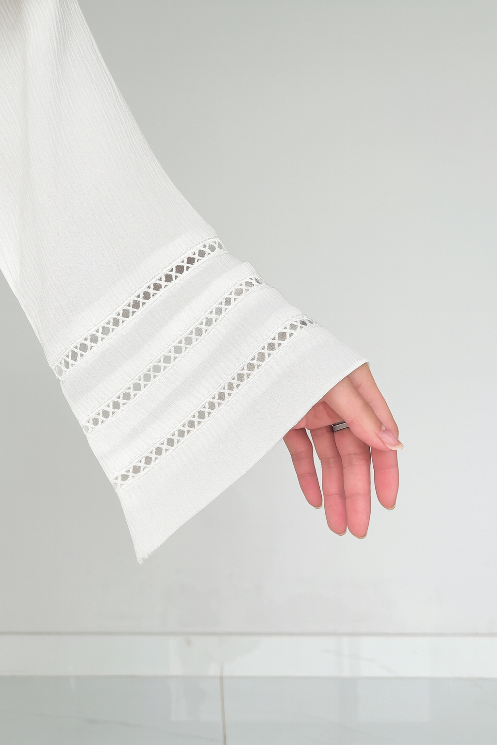 Noir- Elegant Abaya- WHITE