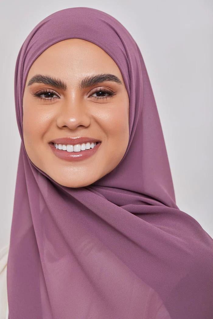 Essential Chiffon Hijab - Dark Mauve