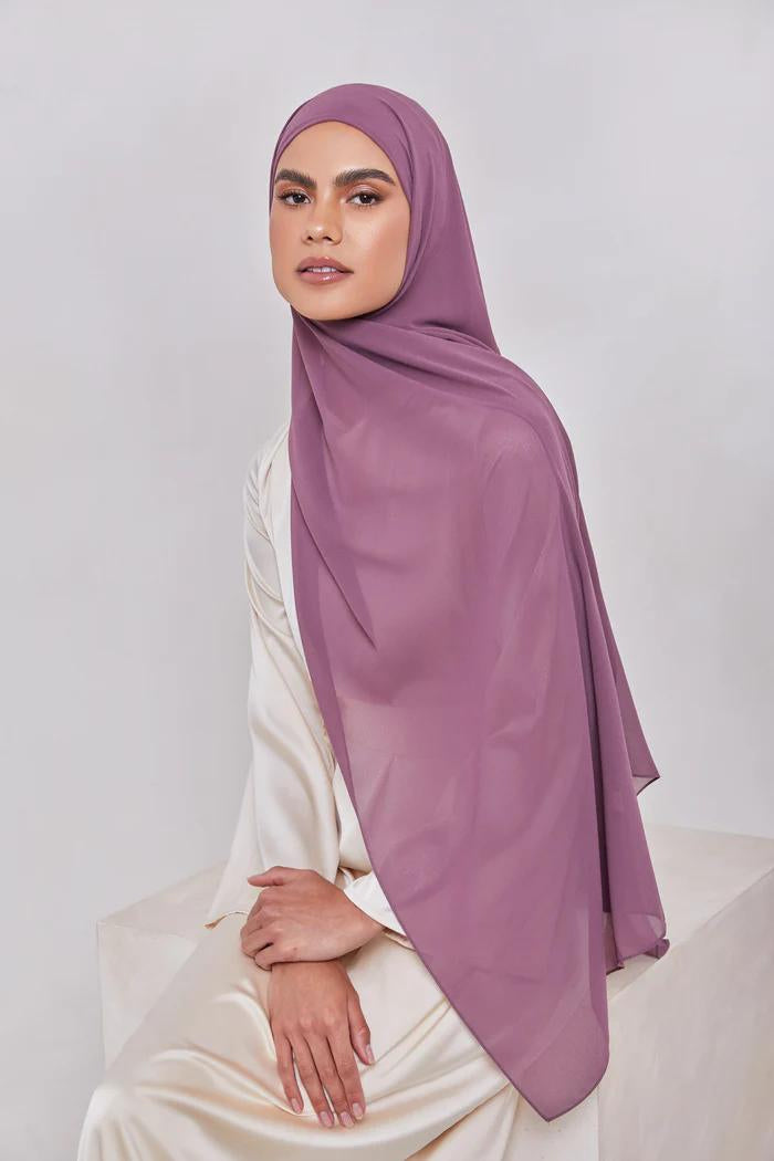 Essential Chiffon Hijab - Dark Mauve