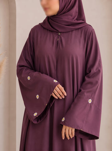 Bloomline Everyday Abaya- Mauve