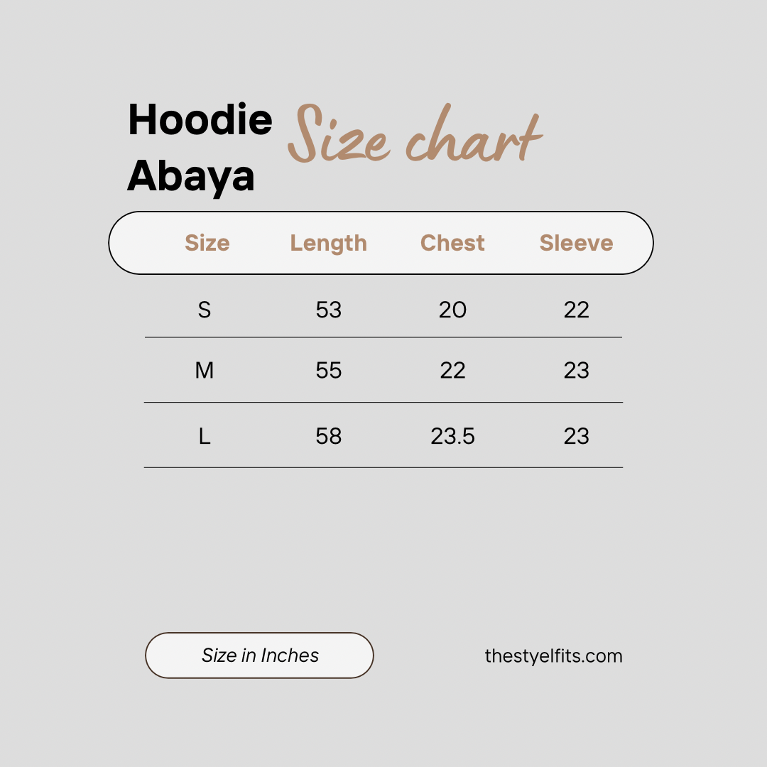 Hoodie Abaya - Dark Green