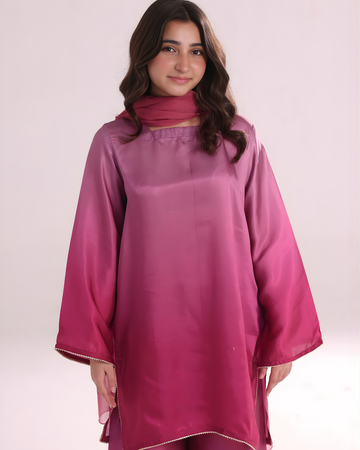 Ombre Co ord Set- Pink