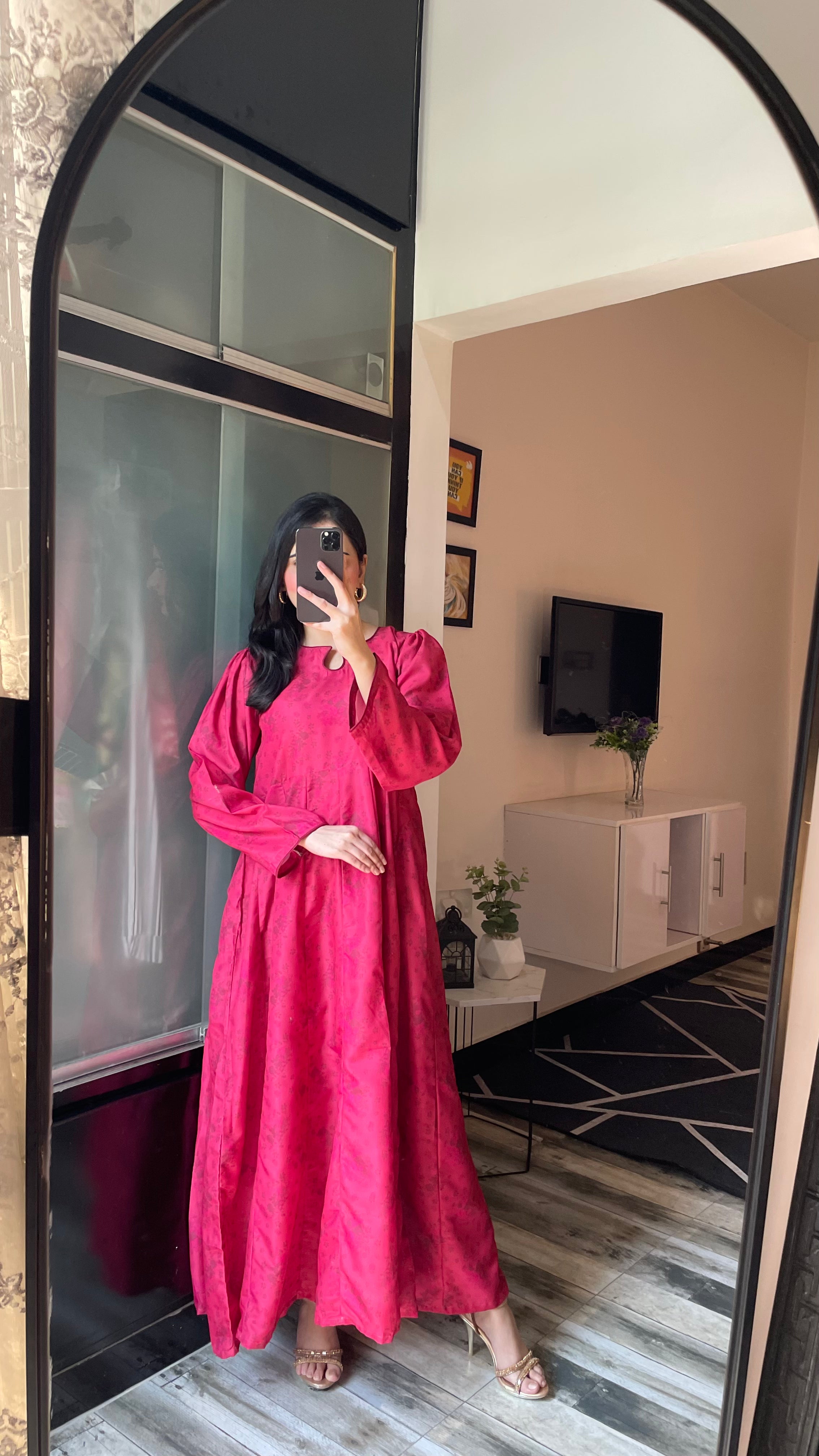 FUCHSIA- LONG DRESS