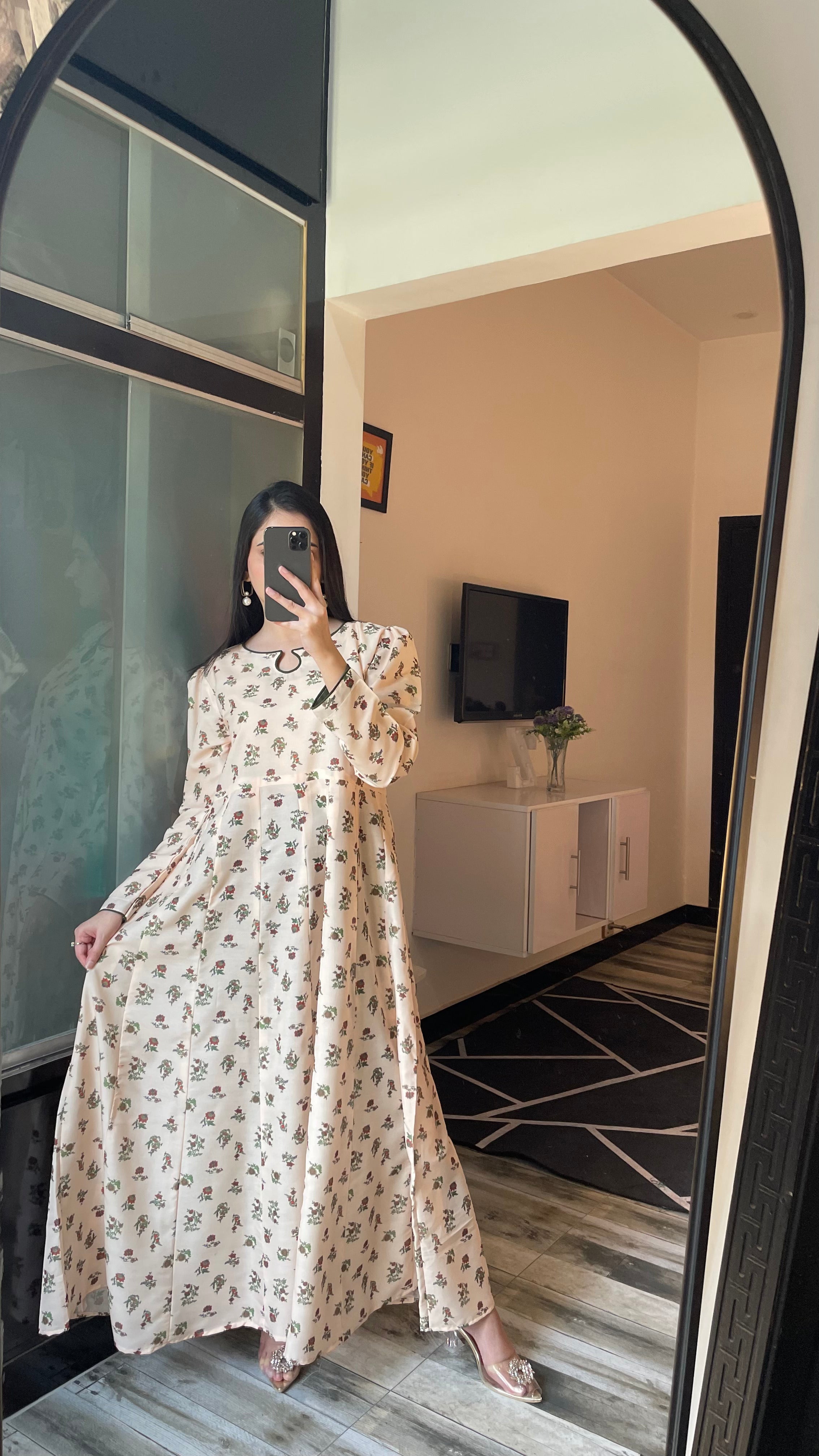 Floret - Long A-line Dress