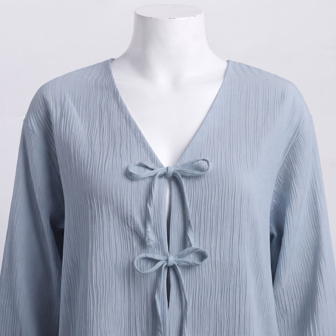 Powder Blue Tie Top