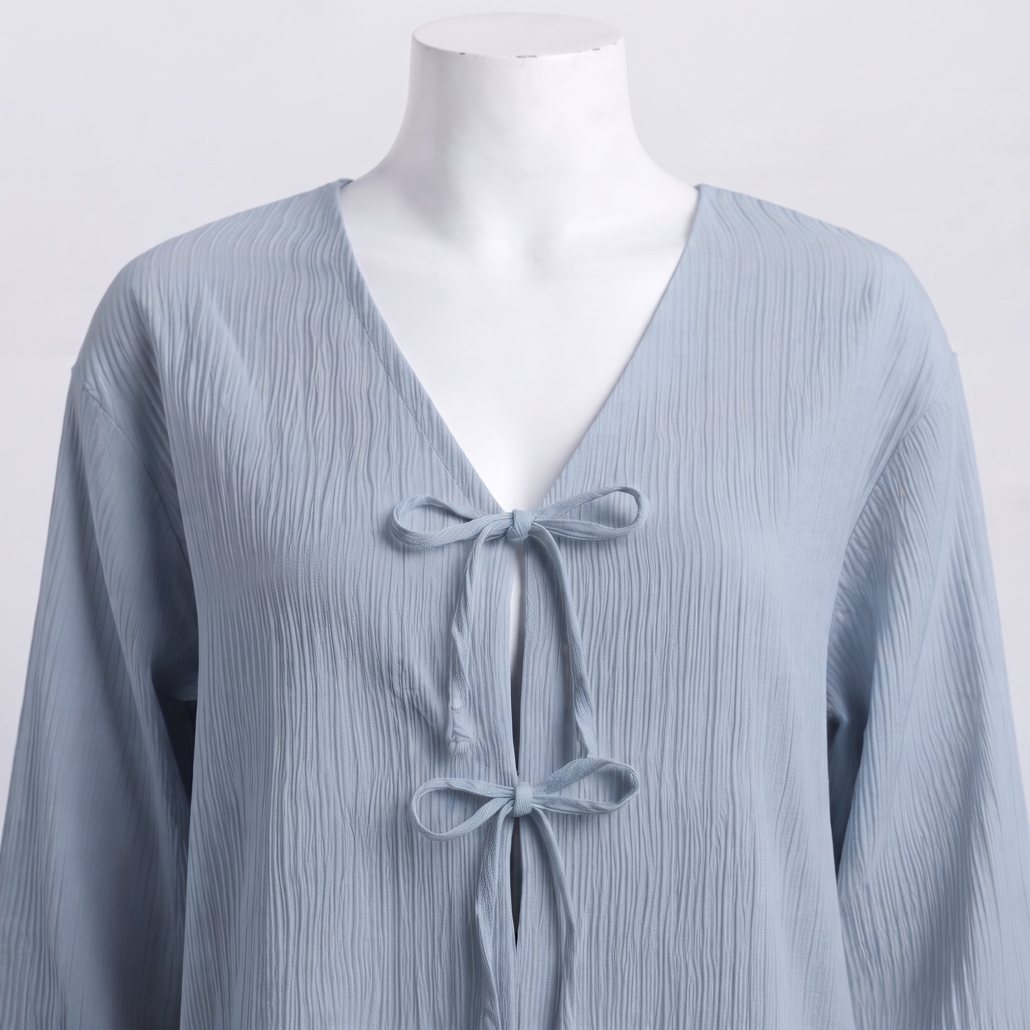 Powder Blue Tie Top